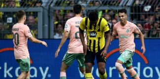 İnanılmaz maç sonu; Dakika 89 Dortmund: 2 Bremen: 0, Dakika 90+5 Dortmunt: 2 Bremen: 3