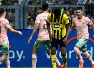 İnanılmaz maç sonu; Dakika 89 Dortmund: 2 Bremen: 0, Dakika 90+5 Dortmunt: 2 Bremen: 3