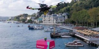 Yemeksepeti, dronla ilk yemek teslimatını gerçekleştirdi