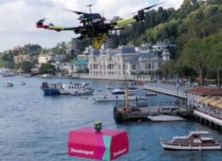 Yemeksepeti, dronla ilk yemek teslimatını gerçekleştirdi