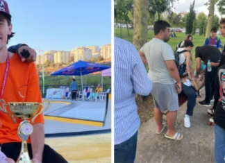 Kaykay şampiyonu milli sporcuyu kaykayla dövdüler, burnunu kırdılar!