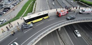 Yenikapı’da İETT otobüsünün yaptığı kazada 12 kişinin yaralandığı açıklandı.