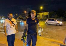 Motora sıkışan kediyi önce kurtardılar sonra sahiplendiler