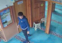 Camiye giren hırsız, önce kek yedi meyve suyu içti, ardından para kutusunu çaldı!