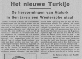 1930-1938 Yılları Arasında Atatürk’ün Hollanda Basınındaki Yeri