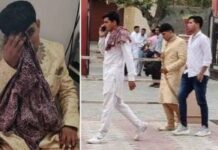 İlk eşine haber vermeden ikinci kez evlenmeye kalkışınca eşi düğünü bastı; kaçan damadın nerede olduğu hala bilinmiyor!