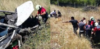 Denizli’de korkunç kaza; 2 ölü 1 ağır yaralı!