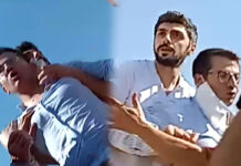 Gaziantap’te yangın haberini takip eden İHA muhabirini canlı yayında darp edip telefonuna el koydular!