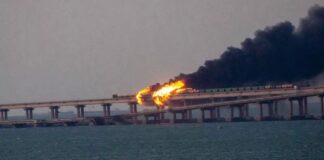 RUSYA İLE KIRIM’I BİRBİRİNE BAĞLAYAN KERÇ KÖPRÜSÜ HAVAYA UÇURULDU