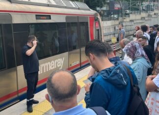 Marmaray’ın Yenikapı istasyonunda intihar… Seferler tek hattan yapılıyor.