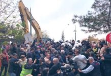 Yürütmeyi durdurma kararına kaymakamlık itiraz etti; Kemer Country’deki yıkım tekrar başladı.