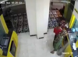 Bankaya, parasını çekemeye sırtında Kalaşnikof tüfekle gitti. Sinirlendi vezneye el bombası attı!
