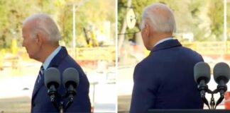 Bir yenisi daha eklendi; Biden, bu defa arkasını dönüp boşlukla sohbet etti!