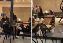 Starbucks’ta tekme tokat kavga!