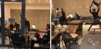 Starbucks’ta tekme tokat kavga!