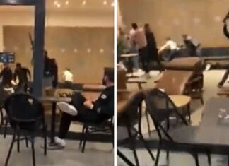 Starbucks’ta tekme tokat kavga!