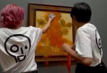 İklim aktivistleri, Van Gogh’un tablosuna çorba dökünce tutuklandılar