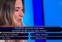 Gündem oldu!… Soru: ‘Geçenlerde hayatını kaybeden Rus lider’ Seyircinin cevabı: % 56 Kraliçe II. Elizabet