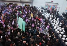 Kadınlar, özgürce ‘KADINA ŞİDDETE HAYIR’ diyemedi!