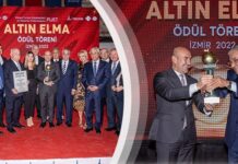 Turizmin Oscar ödülü sayılan 2022 Altın Elma ödülü İzmir Büyükşehir Belediyesi’ne verildi.