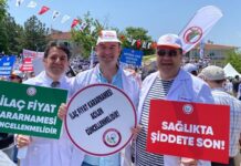 Eczacılar 14 yıl aradan sonra alana indi; 81 Kentten eczacılar Ankara’da miting yapıyor