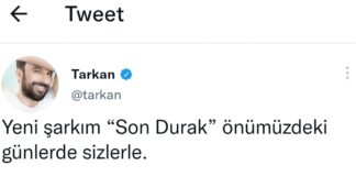 Tarkan yeni bir şarkının haberini verdi: ‘Son Durak’