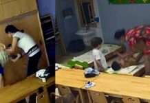 Vicdansızlık… Kreşte çocuklara şiddet kamerada!