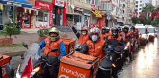 Eylem zam getirdi:Trendyol Go kuryelerinin hak edişlerine yüzde 120 zam yapıldı.