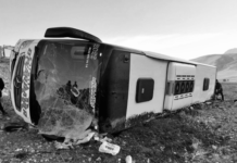 Diyarbakır – Bodrum otobüsü Afyonkarahisar’da devrildi, 8 kişi hayatını kaybetti.