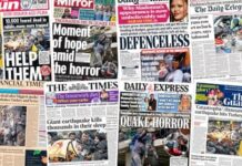 📽️ Türkiye’nin depremi İngiltere basınında: “Son 100 yılın en güçlü sarsıntıları”