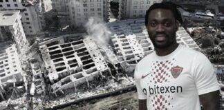Hatay’da yıkılan rezidansın enkazı altında kalan Hataysporlu futbolcu Christian Atsu hayatını kaybetti.