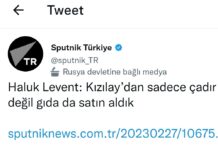 Ahbap/Haluk Levent: “Kızılay’dan konserve gıda ürünü de satın aldık”