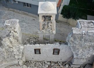 700 yıllıktı. Maria Ana Rum Ortodoks Kilisesi’nden sadece çan kulesi kaldı!