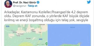 Naci Görür Kastamonu depreminin ardından Kuzey Anadolu Fay Hattı’yla ilgili açıklamada bulundu.