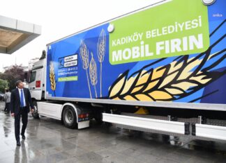 Kadıköy’de ekmeğin mobil üretim ve satışına başlandı.