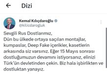 Kılıçdaroğlu :”Sevgili Rus dostlarımız…”