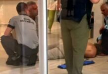 Hastane bahçesinde baltalı kavga!