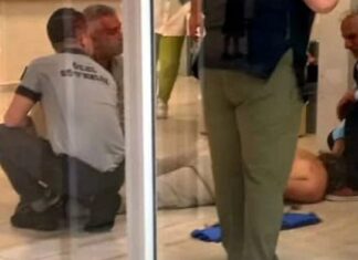 Hastane bahçesinde baltalı kavga!