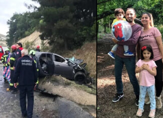 Denizli’de korkunç kaza! Tır, otomobile çarptı, bir aile yok oldu!