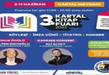 Üçüncü Kartal Kitap Fuarı 2 Haziran Cuma (Yarın) başlıyor