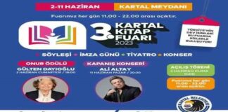 Üçüncü Kartal Kitap Fuarı 2 Haziran Cuma (Yarın) başlıyor