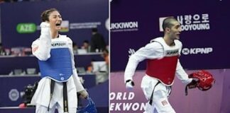 Tekvandoda Hakan Reçber ve Nafia Kuş dünya şampiyonu!