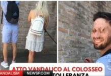 İtalya’da tarihi Kolezyum’a nişanlısıyla kendi ismini anahtarla kazıdı! Olayın faili 30 yaşındaki Kanadalı turist yakalandı.