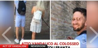 İtalya’da tarihi Kolezyum’a nişanlısıyla kendi ismini anahtarla kazıdı! Olayın faili 30 yaşındaki Kanadalı turist yakalandı.