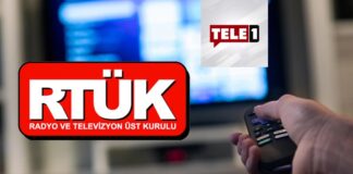 RTÜK’ten, TELE 1’e ceza