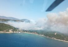 İzmir Aliağa ve Menderes’te orman yangını; Vatandaşlar deniz yoluyla tahliye ediliyor.