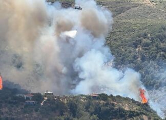 Hatay Belen’deki orman yangını nedeniyle evler tahliye ediliyor