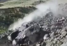 📽️ Ağrı Dağı’nda buzullar eridi; oluşan sel kayaları sürükledi!