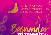 26’ncı Kuşadası Altın Güvercin Beste Yarışması için başvurular başladı.