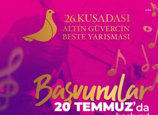 26’ncı Kuşadası Altın Güvercin Beste Yarışması için başvurular başladı.